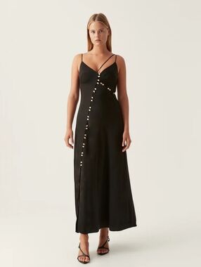 blue slit maxi dress RUFFLE SLIT BLUE MAXI DRESS | CULT MIA